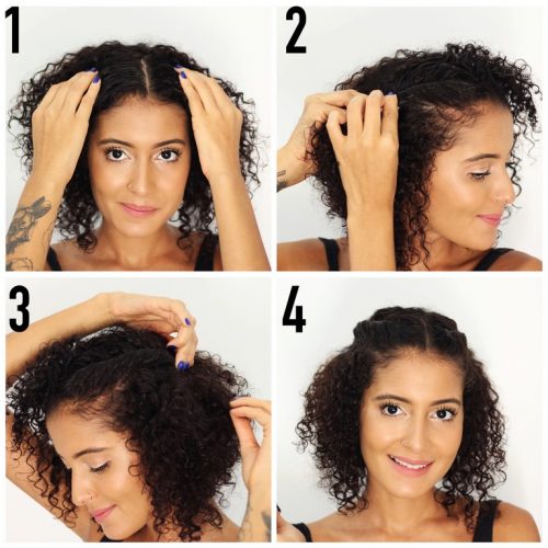 Penteado Para Cabelo Cacheado Curto Melhores Op Es Para Arrasar