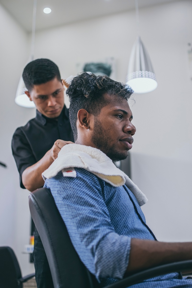 Corte americano com desenho  Desenho de cabelo masculino