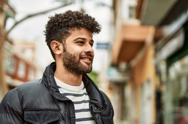 cabelo cacheado masculino degrade